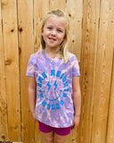 Smiley Youth Tie Dye Tee - LAVENDER