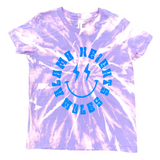 Smiley Youth Tie Dye Tee - LAVENDER