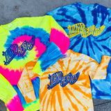 Pennant Neon Tie Dye Long Sleeve