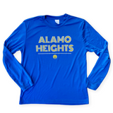 Alamo Heights Stencil YOUTH DryFit Long Sleeve